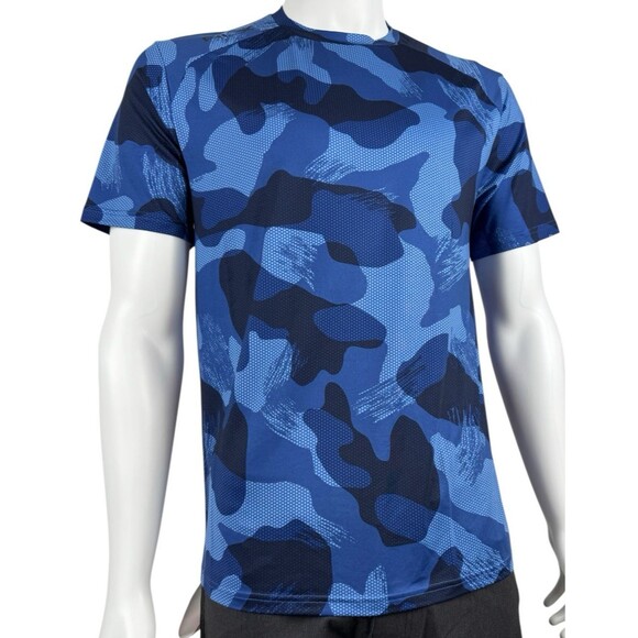 RLX Golf Ralph Lauren $69.50 T-Shirt Tee Navy Blue Camo Size Medium - Picture 2 of 5